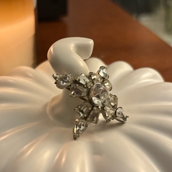 ✨ Vintage 1950s Rhinestone Starburst Brooch ❤️ - Picture 7 of 14